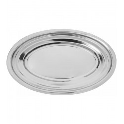 Travessa Oval Rasa 47,5cm em Aço Inox